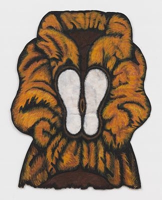Brown Fur, 2015, 30” x 22”, wax pastel on paper