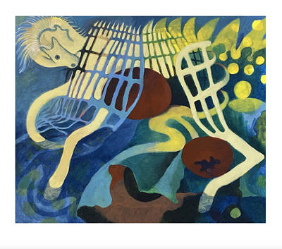 Open Gate, acrylic on canvas, 36x 28 inches, 2021 